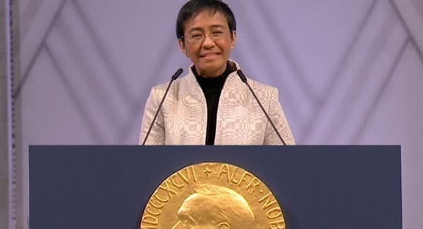 Nobel laureate Maria Ressa.