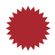 Red, circular star