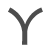 Gray Y shape