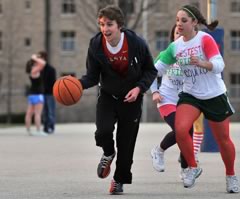 Basketball at the bookstore